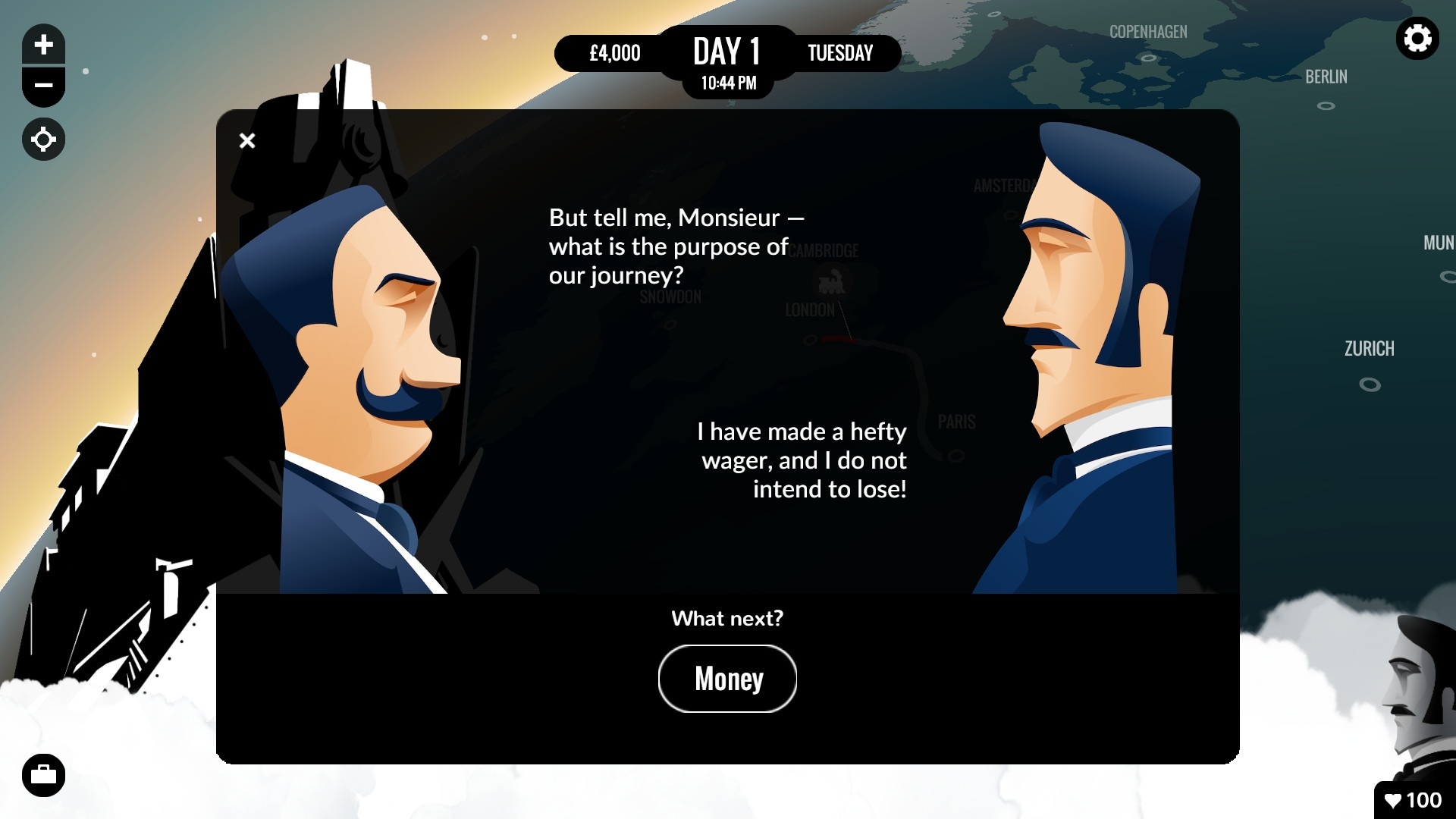Detail von 80 Days
